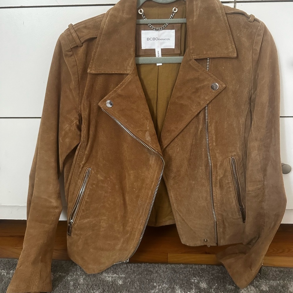 Bcbgeneration Brown Suede Jacket - image 1